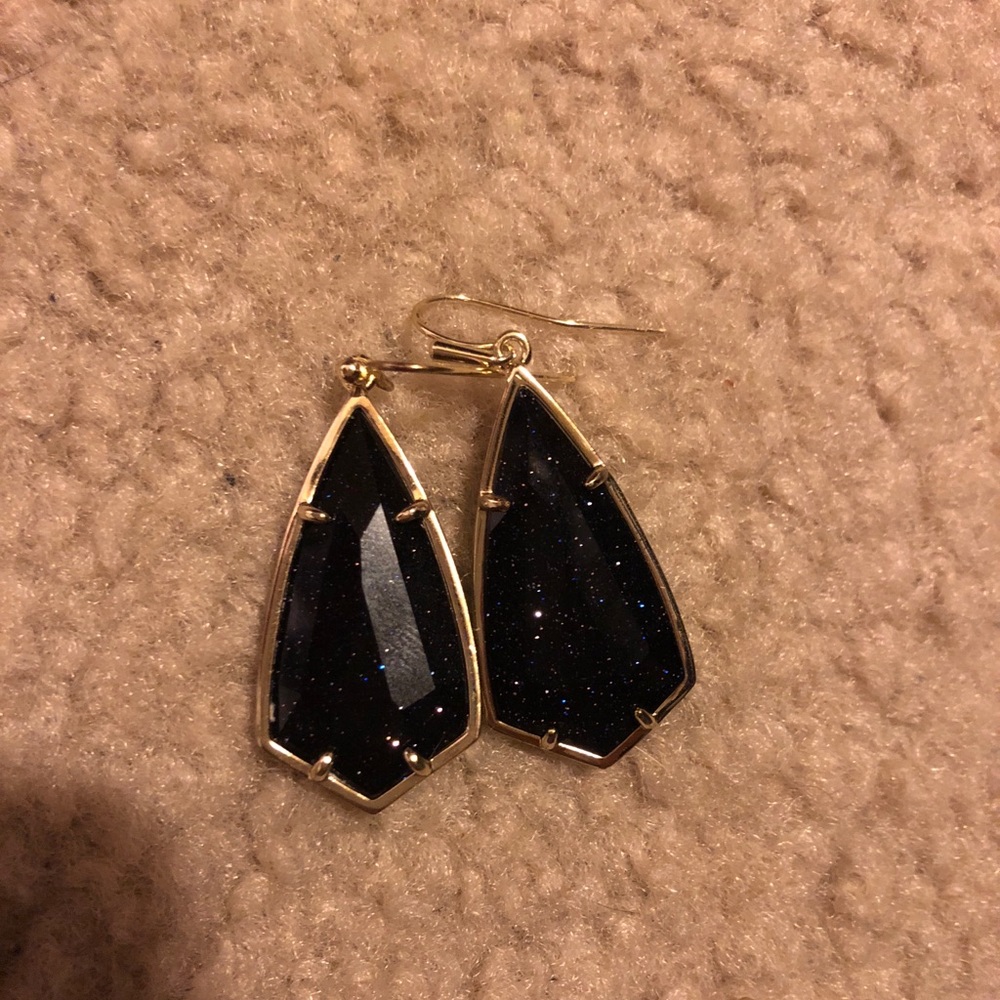 Kendra Scott Navy-dusted earrings